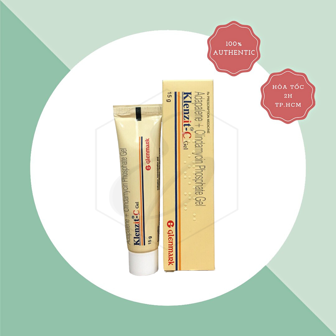 Gel Trị Mụn Glenmark Klenzit C Adapalene + Clindamycin Phosphate Gel - 15g